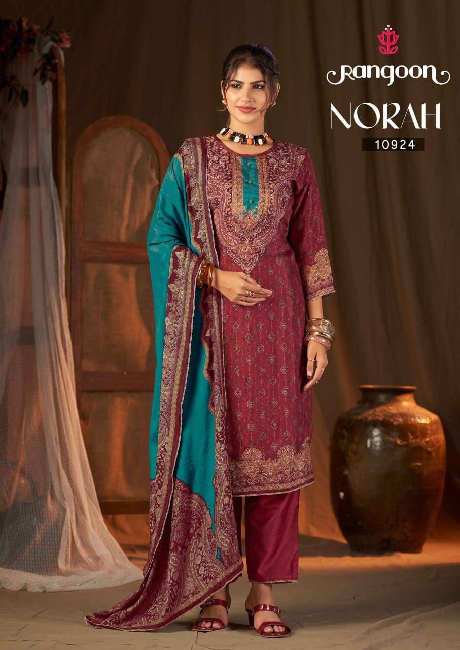NORAH by Rangoon 10921 to 10924 series casual wear Pure Muslin Print dressesAt Wholesale Price